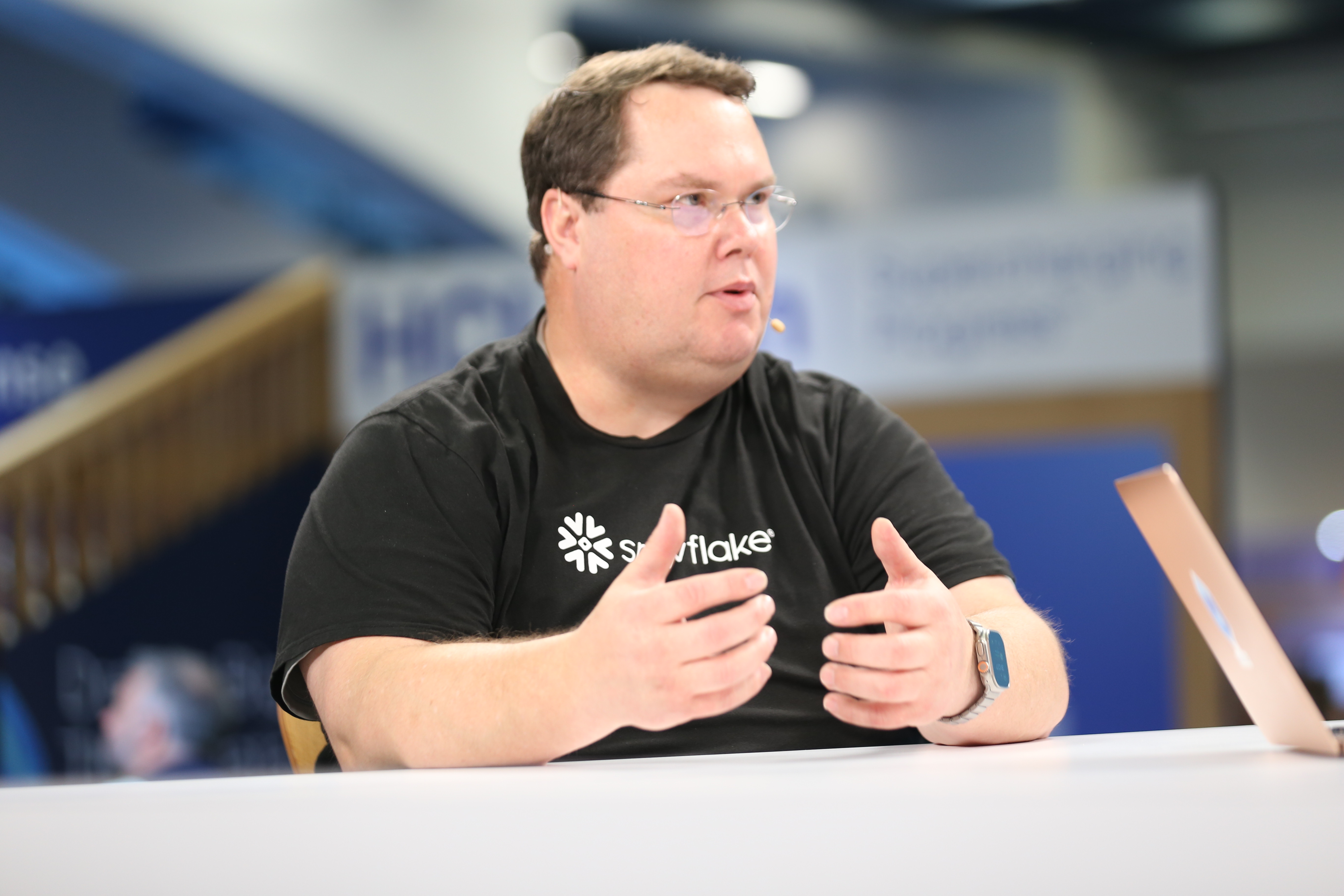 Ron Ortloff, senior product manager, Iceberg and data lake, at Snowflake Inc talking to theCUBE about Apache Iceberg data lake integration at Data Cloud Summit 2024